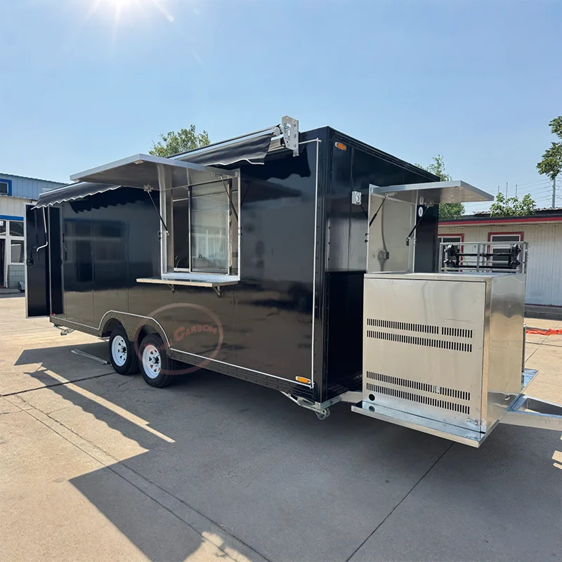 

High-Quality Mobile Food Trailers for Street Sales Food Trucks Hot Dog Stands Snack Retail Businesses
