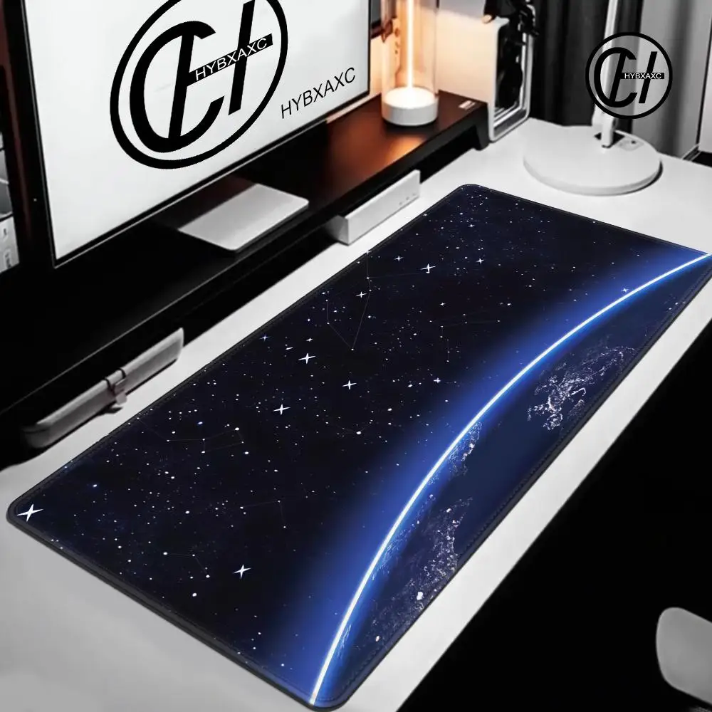 Space Constellation Theme Mouse Pad Large Rubber Anti-slip Desk Accessories Mousepad for Office and Gamer Keyboard Mat Decor Rug