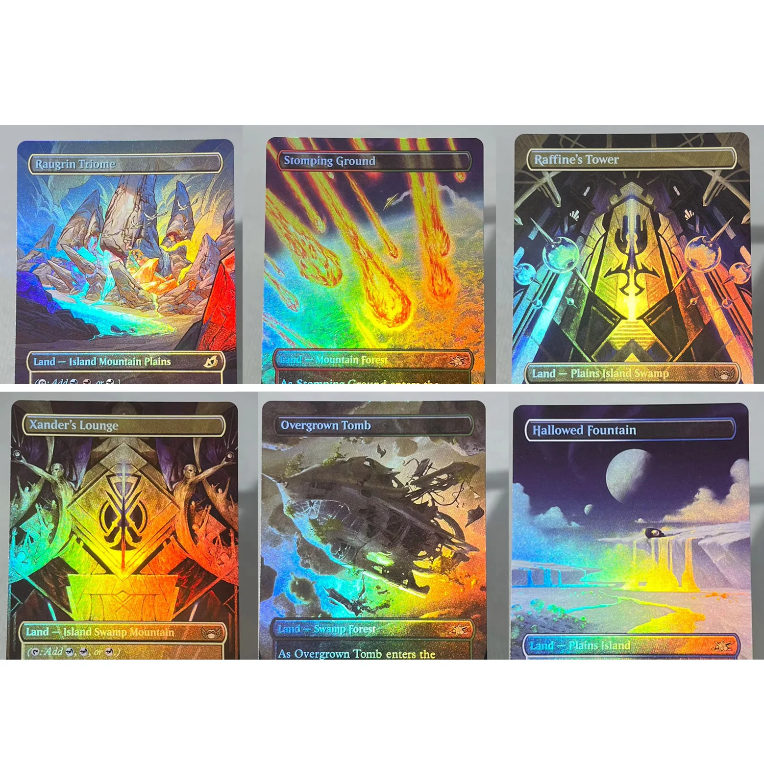 SNC UNF IKO FOIL5-01 Прокси-карты TCG: Land Cycles, Shock Land, Fetch Lands, Jetmir's Garden, Ketria Triome