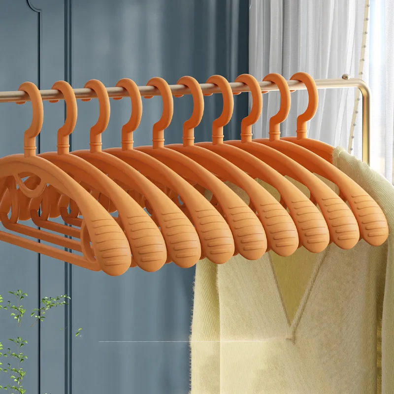 Clothes Store Clothes Rack Thick Wide Shoulder Non-Slip Winter Clothes Drying Rack Hangers No Trace Support