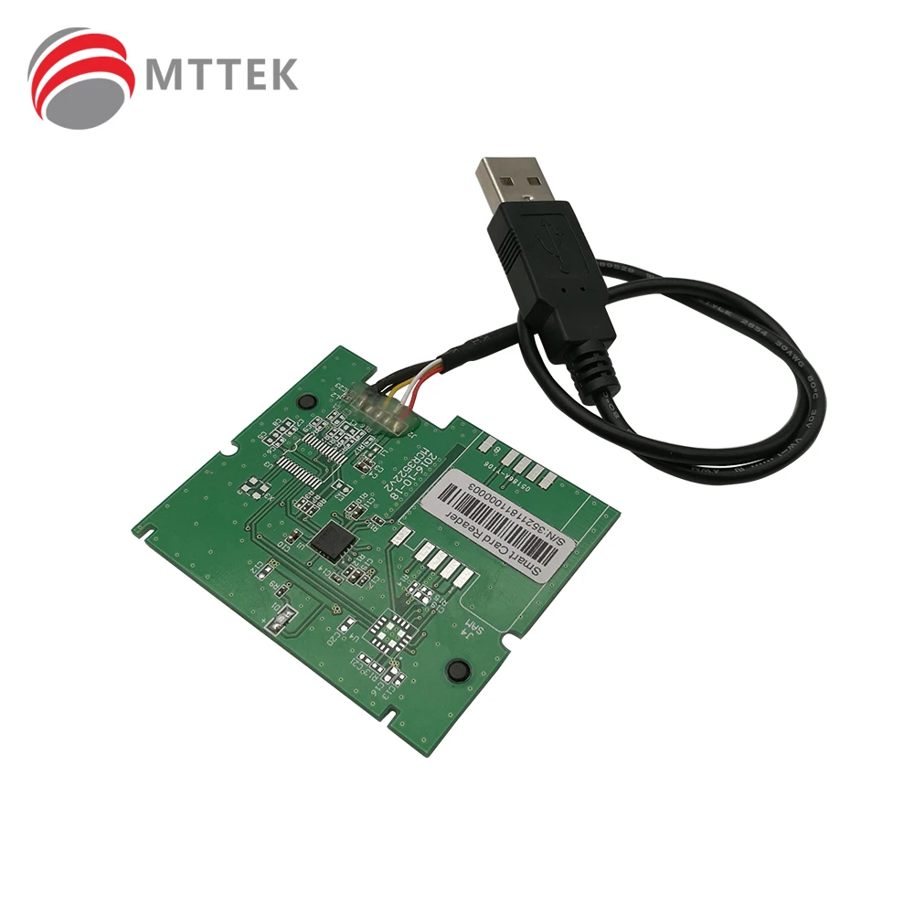 Модуль считывания смарт-карт USB MCR3521-M, PC/SC ISO7816, идеально подходит для устройства чтения водительских карт, считывателя CAC, считывателя