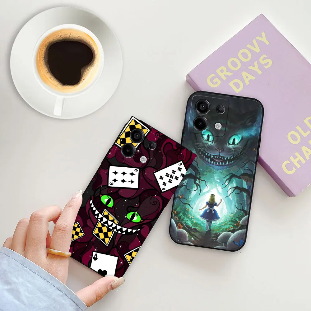 Disney Cheshire Cat Alice in Wonderland Phone Case For Oneplus 6 7 7T 8 8T 9R NORD 2 3 ACE 2V CE 2 CE 2 LITE 5G Silicone Case