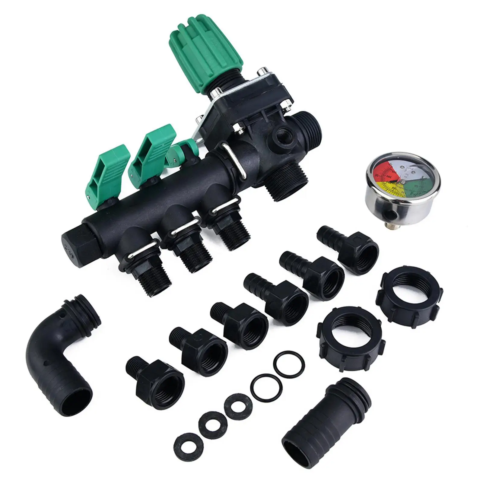 3-Way Water Splitter Control Valve for Agricultural Sprayers | Garden Connector Accessories