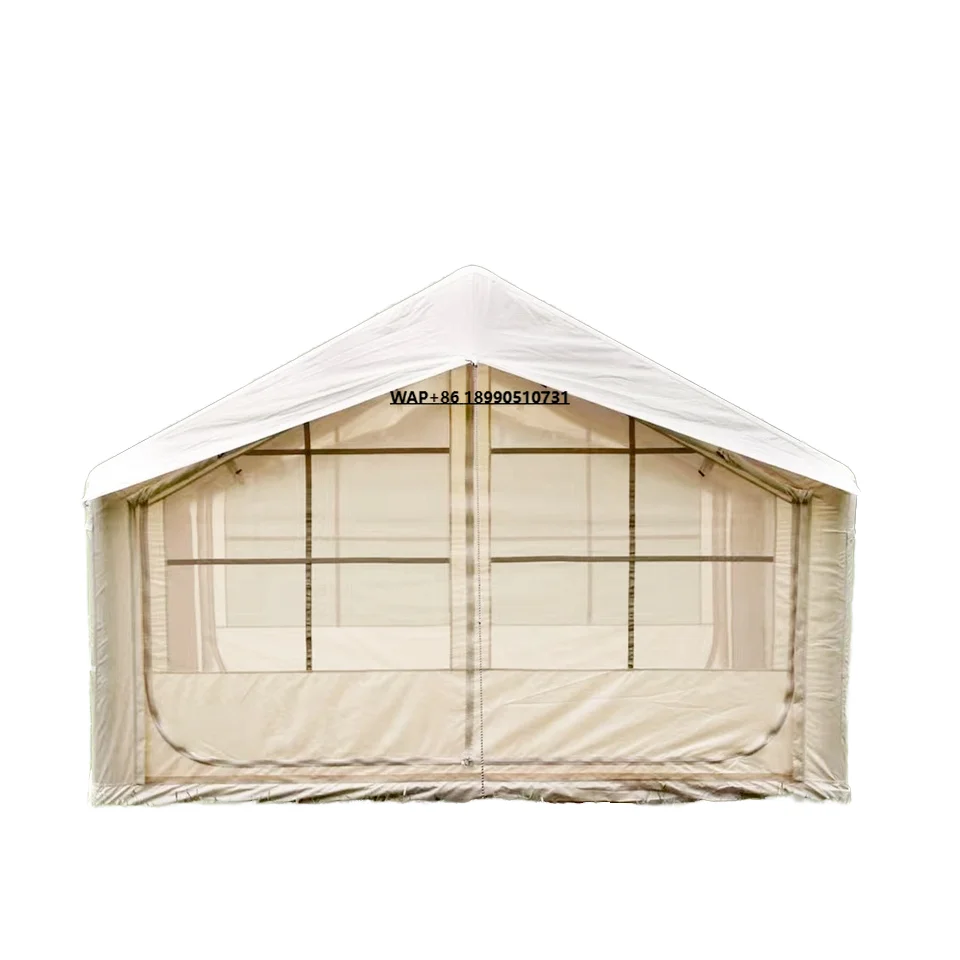 

Oxford Fabric Waterproof 3000mm+ Camping Inflatable Tent Four-Season Use 7.5 Square Meter Camouflage Outdoor Shelter