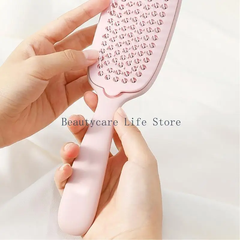 652C Fashion Hair Brush Hairdressing Comb with Detachable Air Cushioned Base Enhancing Hair Health and Appearance