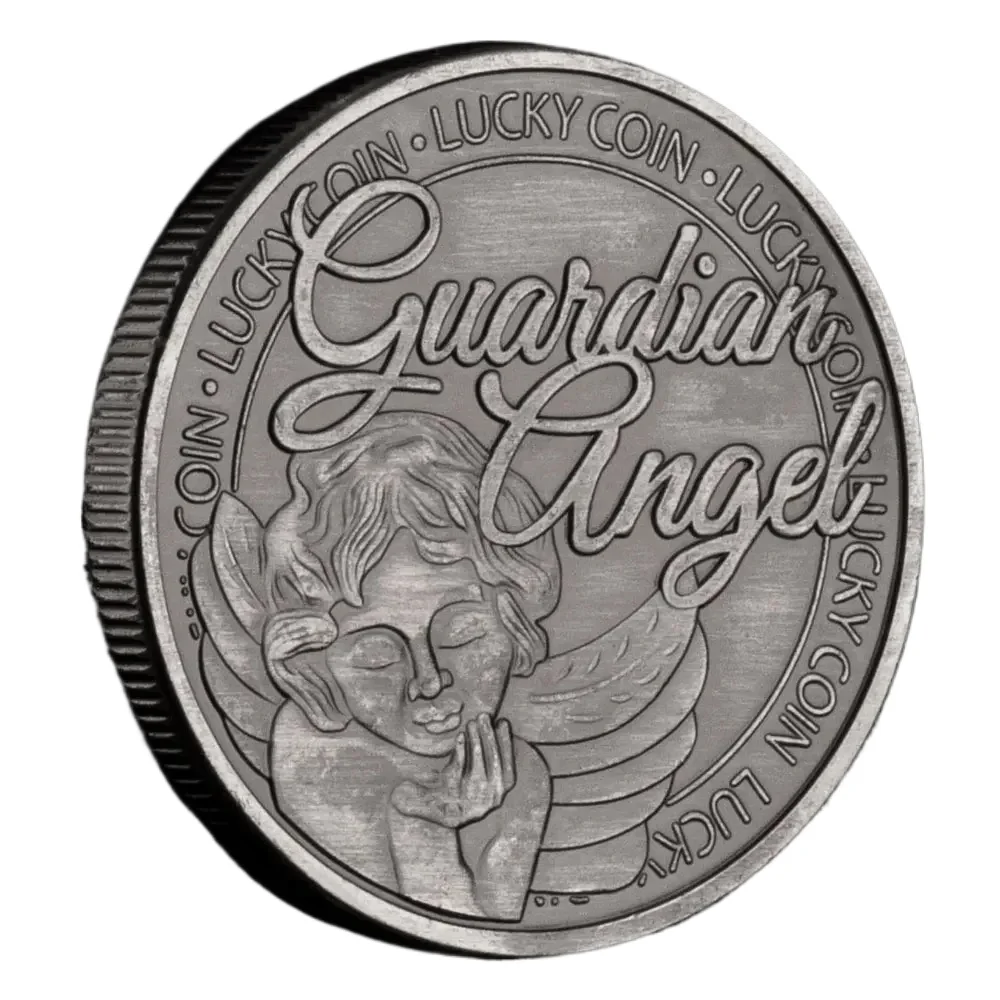 A Guardian Angel To Watch Over You and Protect You Lucky Collectible Coin Copper Plated Souvenir Coins Home Decoration