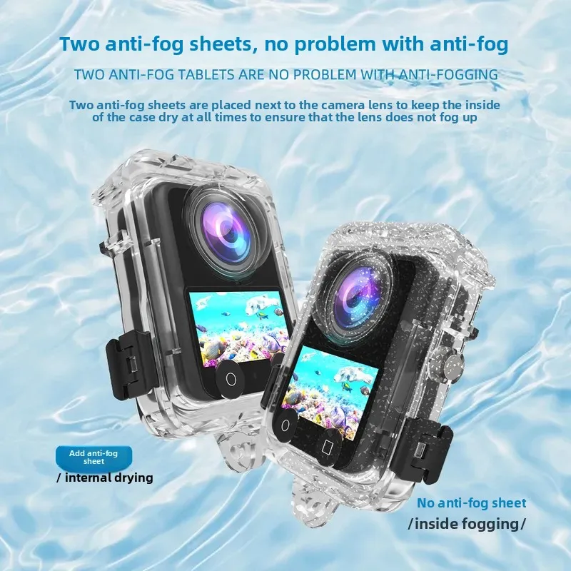Magnetic Waterproof Diving Protective Case Compatible with  Action Camera Accessories