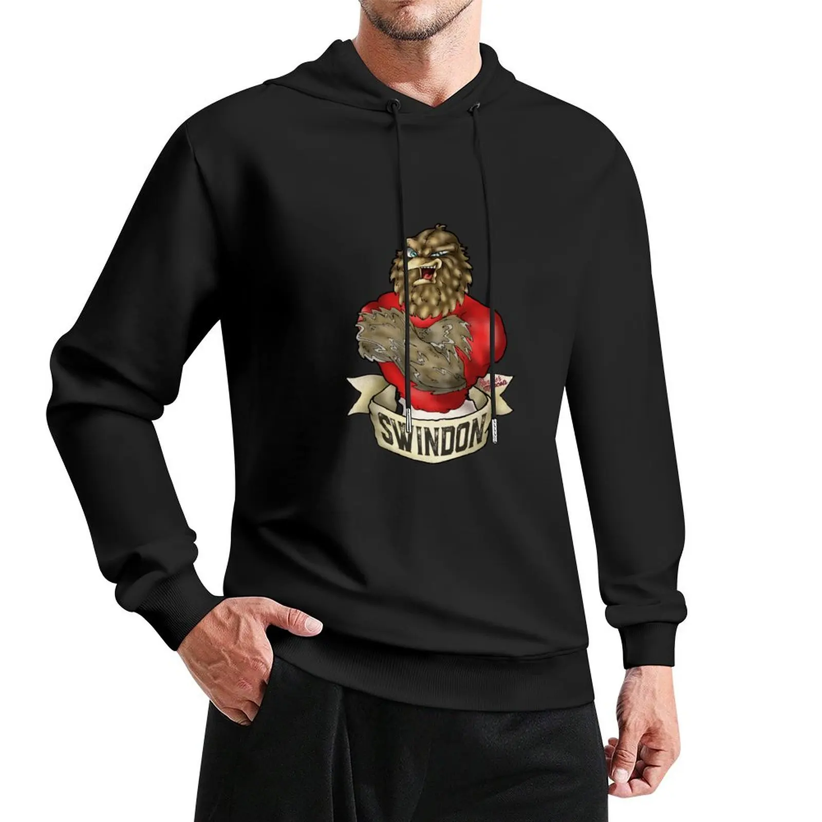 Swindon Town Robin Mascot Pullover Hoodie japanese style men clothing men wear hoodies and sweatshirts new