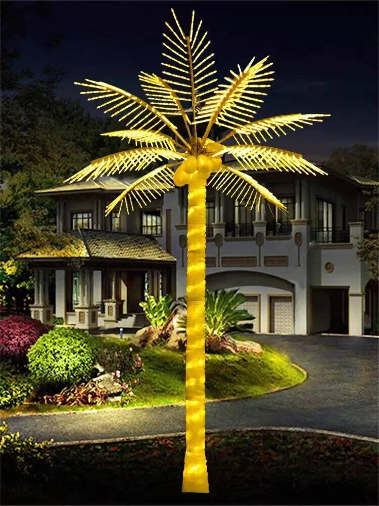 

Outdoor LED Artificial coconut Tree Light Christmas Tree Lamp 3M Height 110VAC 220VAC Rainproof Drop