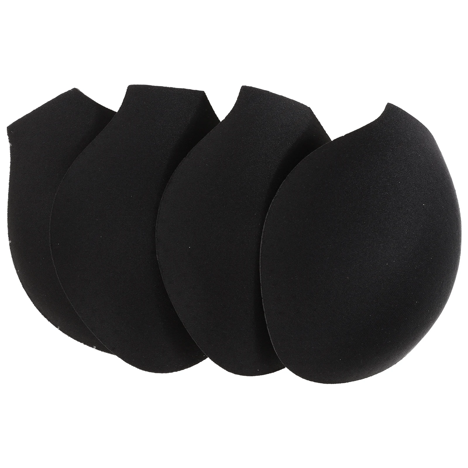 

4pcs Men'S Bulge Enhancing Sponge Cup Comfortable Breathable Polyester Swimwear Shorts Compatible Pouch Pad Leak Proof