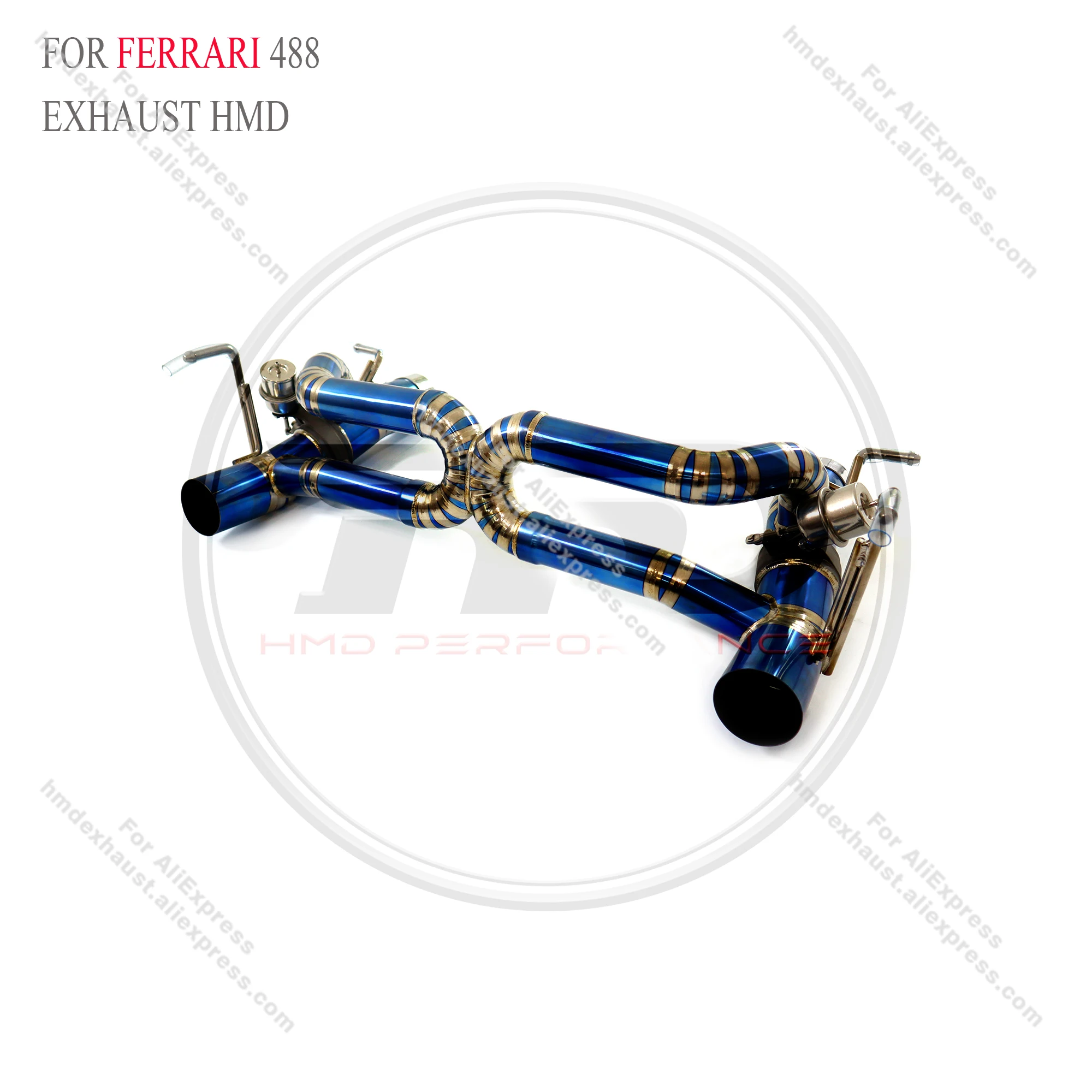 

HMD Titanium Exhaust System Performance Catback for Ferrari 488 GTB 3.9T 2015-2018 With valve