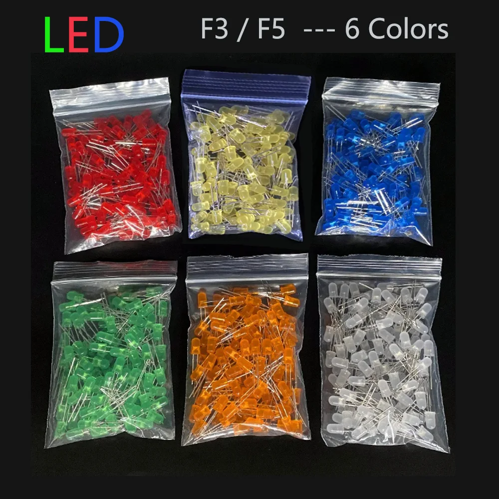 100Pcs/200Pcs 3Mm 5…