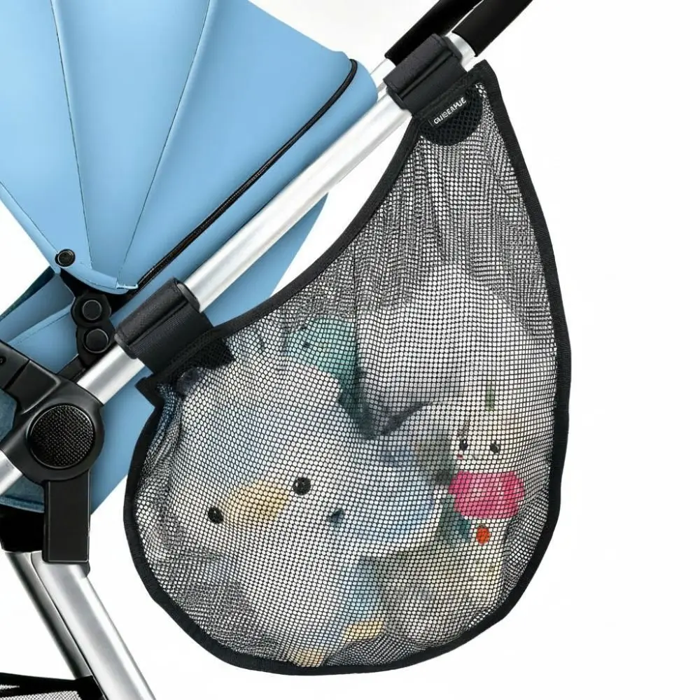 

Large Capacity Baby Stroller Side Sling Side Mesh Universal Stroller Storage Caddy Breathable Mesh Baby Stroller Hanging Bag