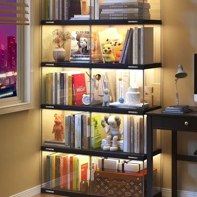 

Display Bookshelf for Living Room, Console Storage, Storage Cabinets, China Magazine Racks, Luxury Gabinete Salon Furniture