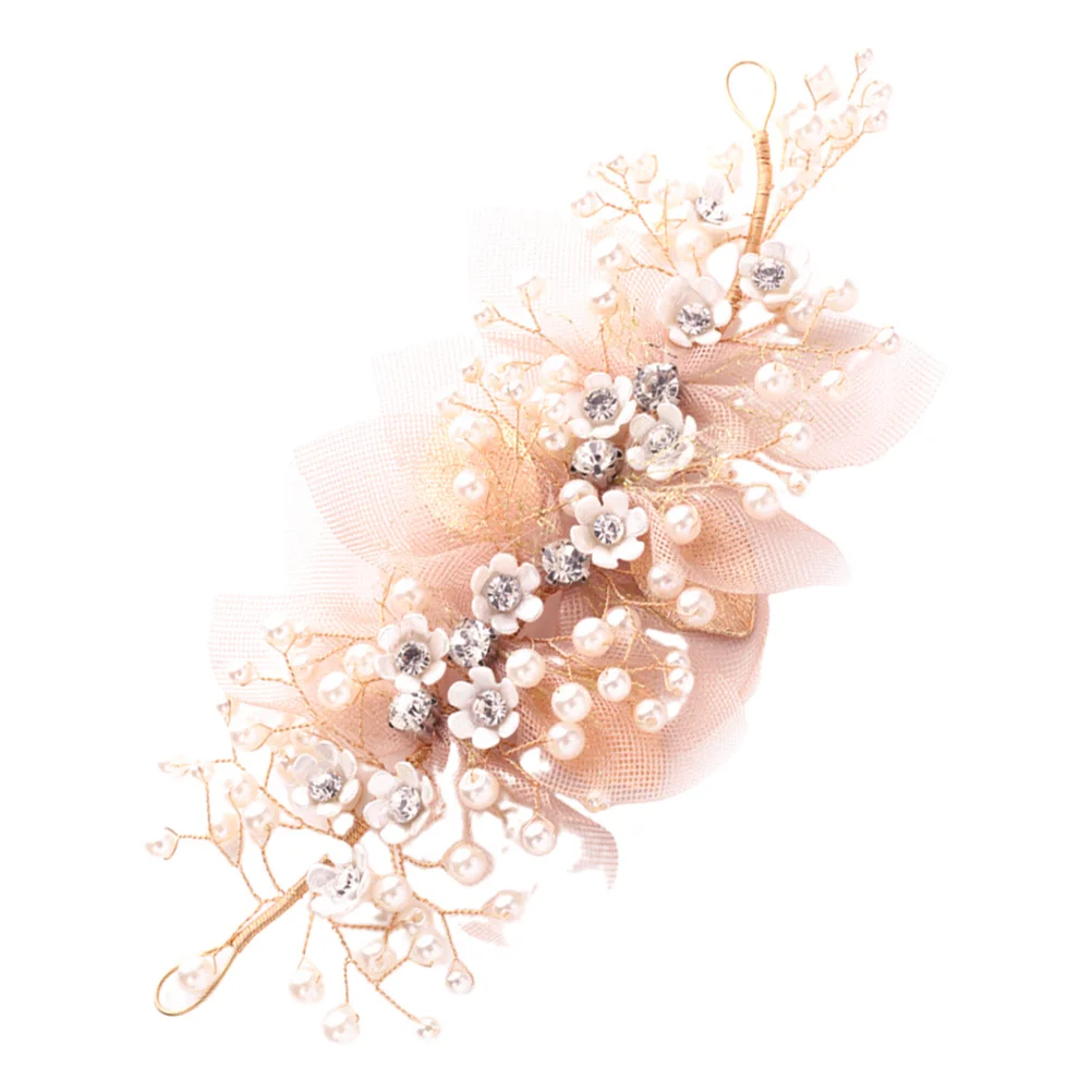 أنيقة العروس خوذة الزفاف الشعر التبعي الزفاف زهرة ديكور الساحرة المبهر عقال زهرة المرأة خوذة #2