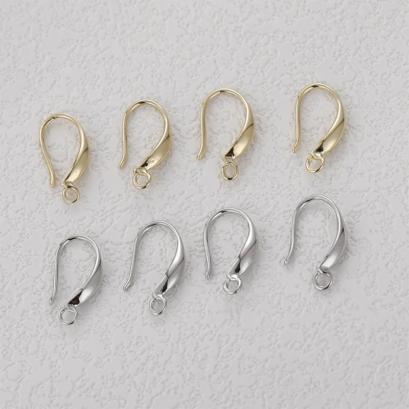 14k Gold Color Retention Retro Short Water Drop Earrings, DIY Ear Hook Ear Jewelry Basic Accessories Materials