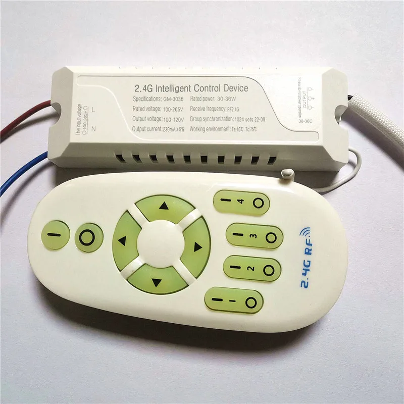 

30-36W Electrodeless dimming driver 110V240V 2.4G Remote control LED dimmer power supply for ceiling lighting