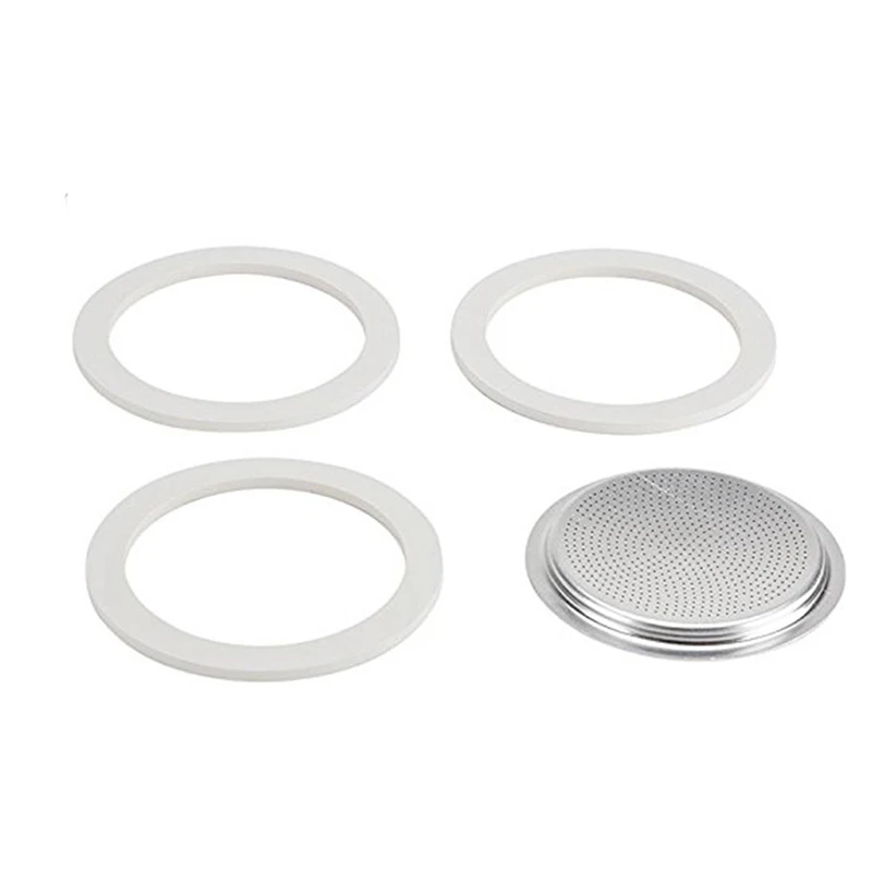 50ML gasket pengganti dan Filter untuk 1 Cup Moka / Break / Dama / Mini Express Pembuat Espresso