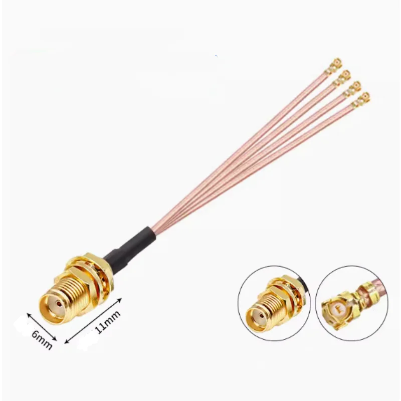 20CM long SMA female to IPEX 1/2/3/4/5 multi-head adapter cable 3G 4G WIFI antenna welding board module RF RG178 extension cable