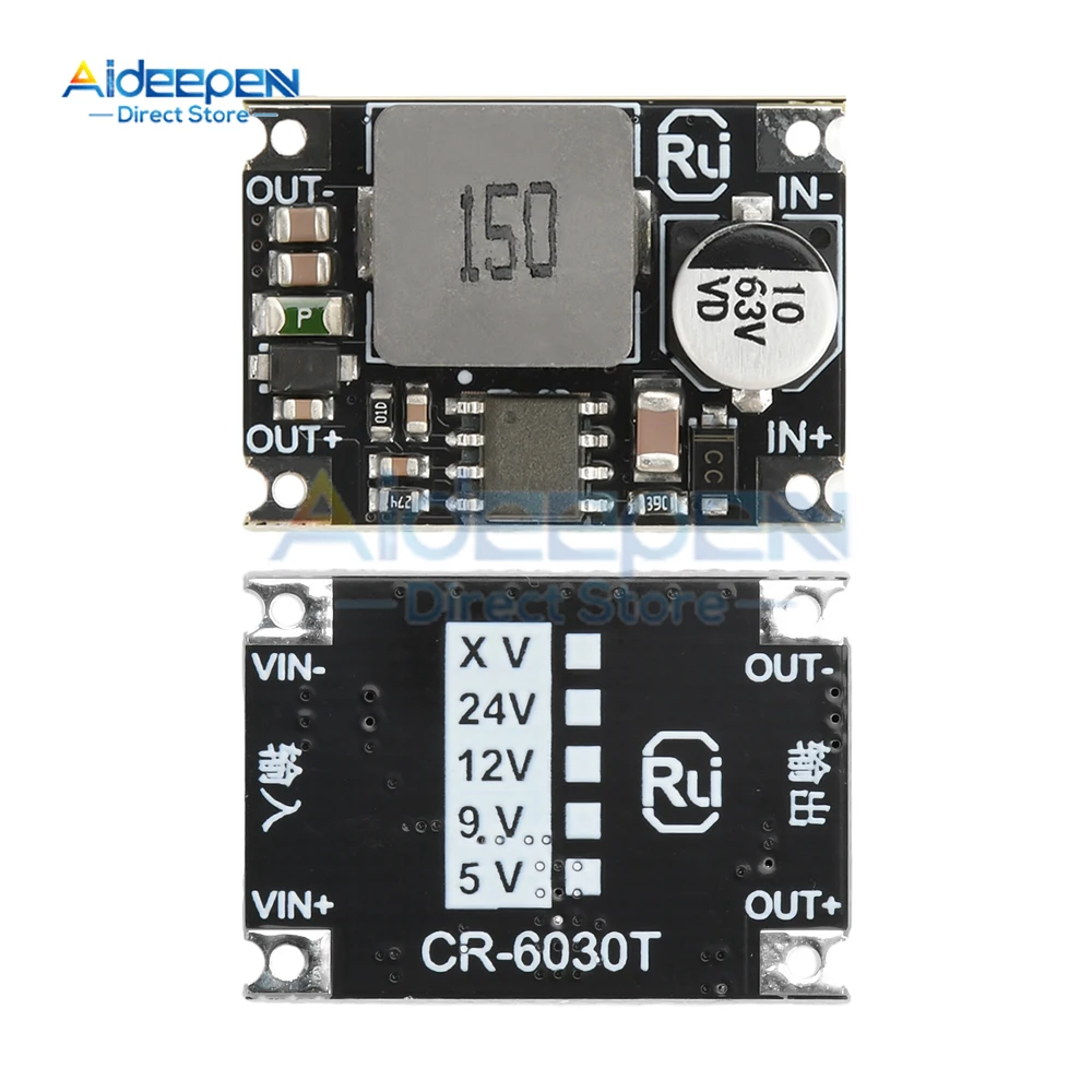 3A Mini DC-DC Buck Step Down Converter Board Module 5-60V To 3.3V/5V/12V DC DC Voltage Regulator PCB Board Power Buck Module