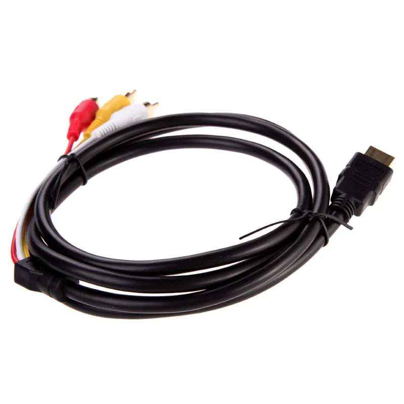 

1.5M HDMI-Compatible To 3RCA Cable HDMI-compatible Male To 3 RCA Audio Video Cable AV Video Cable Cable Adapter Cord for TV HDTV