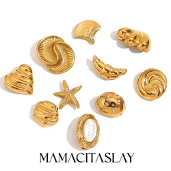 MamacitaSlay Stylish Starfish Heart Moon Fishtail Women's brooch Lapel pins friends gifts for women Tarnish Free Jewelry