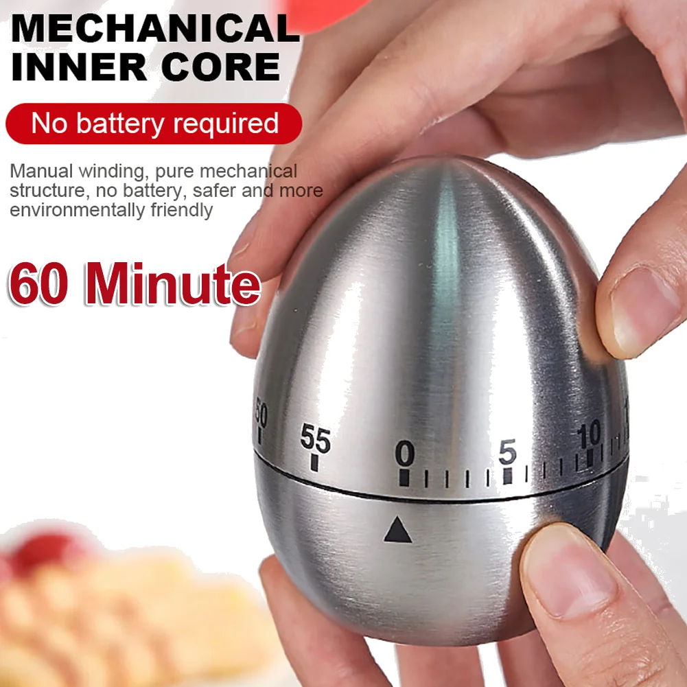 60 Minute Mechanical Timer Kitchen Device Gadget Sets Egg Boiling Cooking Countdown Temporizador Cocina Minuteur Kitchen Cuisine