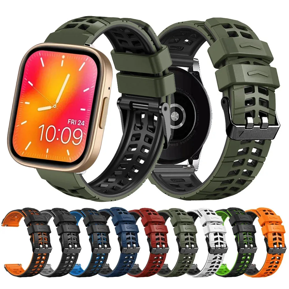 22mm Soft Breathable Silicone Strap for Zeblaze GTS 3 Plus Sports Watch Band Correa for Zeblaze GTS 3 Plus Accessories