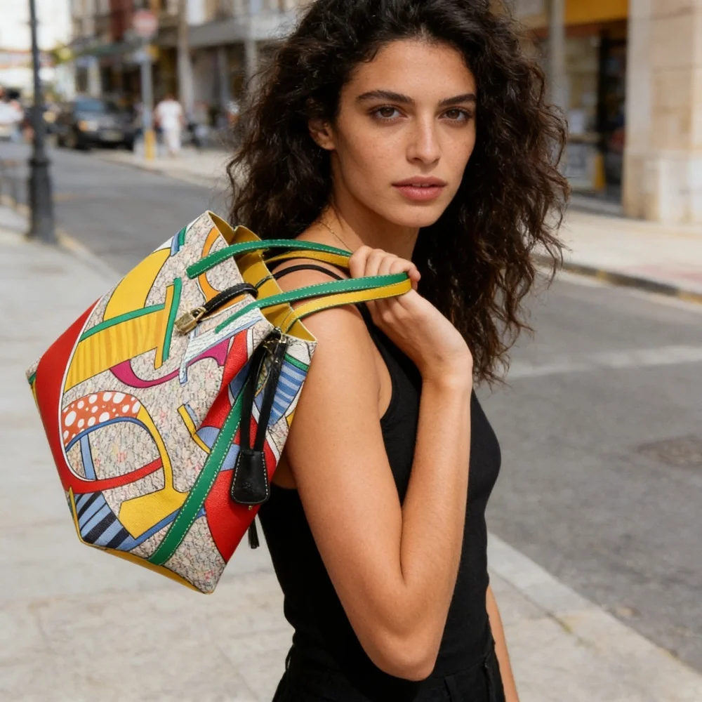 

CHHC Stylish Women Bag 2026 New Trendy Personalized Large Pocket Bag Fashion Simple Tote Crossbody Bucket Bag