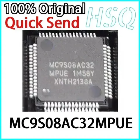 MC9S08AC32MPUE MC9S08AC32 Package LQFP-64 Microcontroller Chip IC in Stock 1PCS