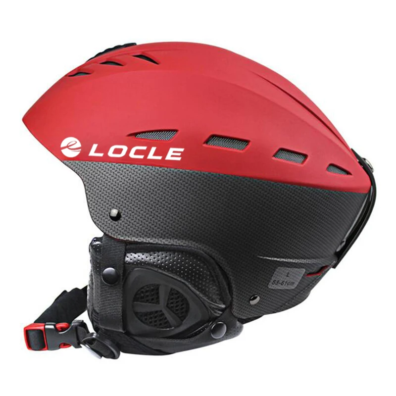 LOCLE Men or Women Ski Helmet Ultralight Skiing Helmet CE Certification ABS+EPS Snow Skateboard Ski Snowboard Helmet 52-61cm