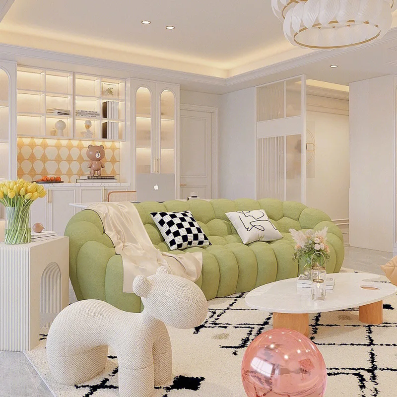 Gebogenes Designer-Blasensofa von Internet Celebrity