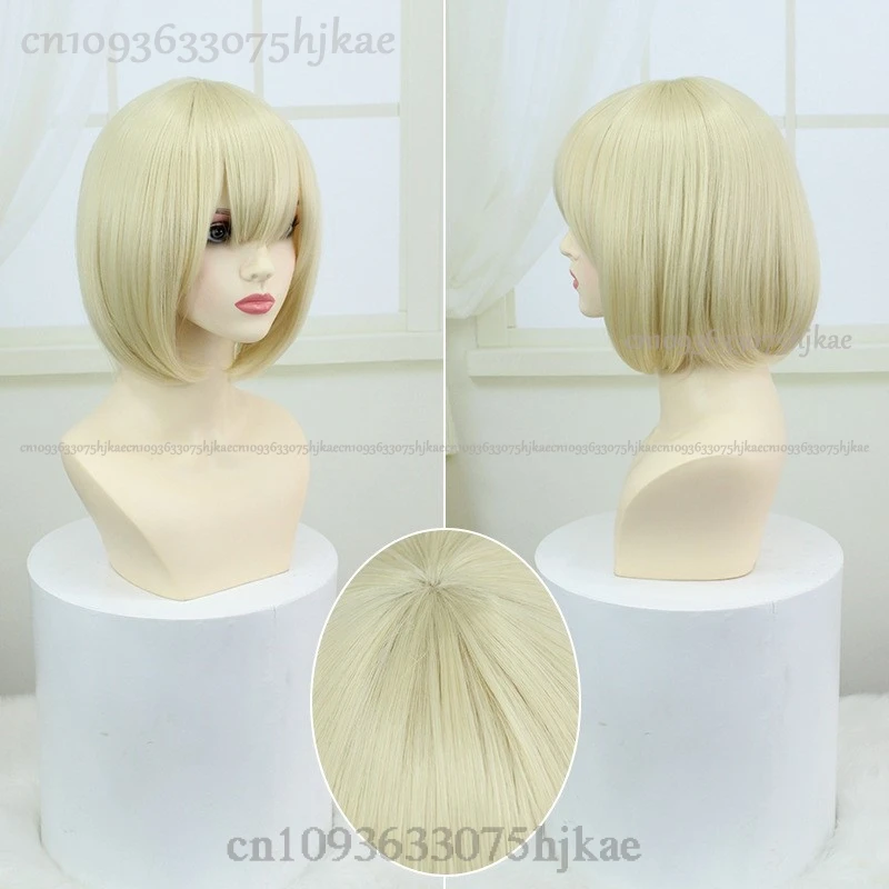 أنيمي لذيذ في كوس الزنزانة فالين مارسيل شعر مستعار تأثيري مقاومة للحرارة الاصطناعية الشعر هالوين كرنفال زي حفلة الدعائم