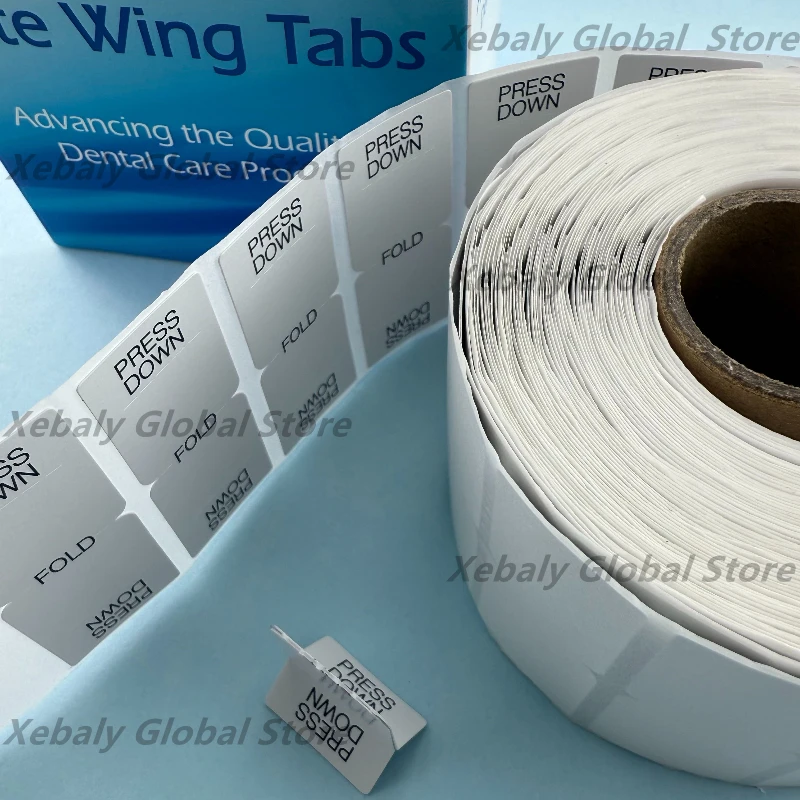 

Disposable Bite Wing Tabs for Dental XRays SelfAdhesive Easy PopUp Roll 500 Count White for Professional Dental Use