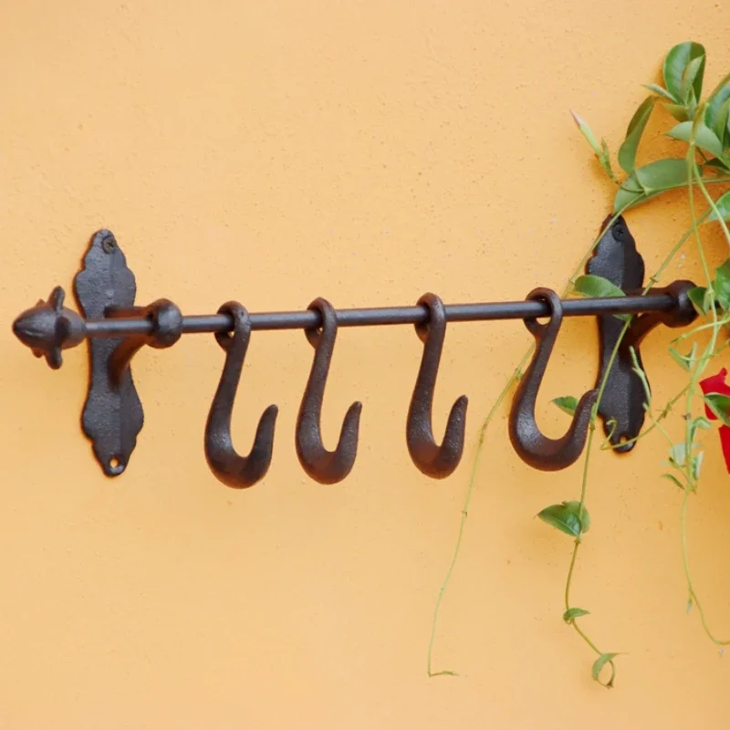 European-style Retro Cast Iron Removable Hooks Antique Iron Hooks Hanging Clothes and Hats Miscellaneous Decorative Hooks