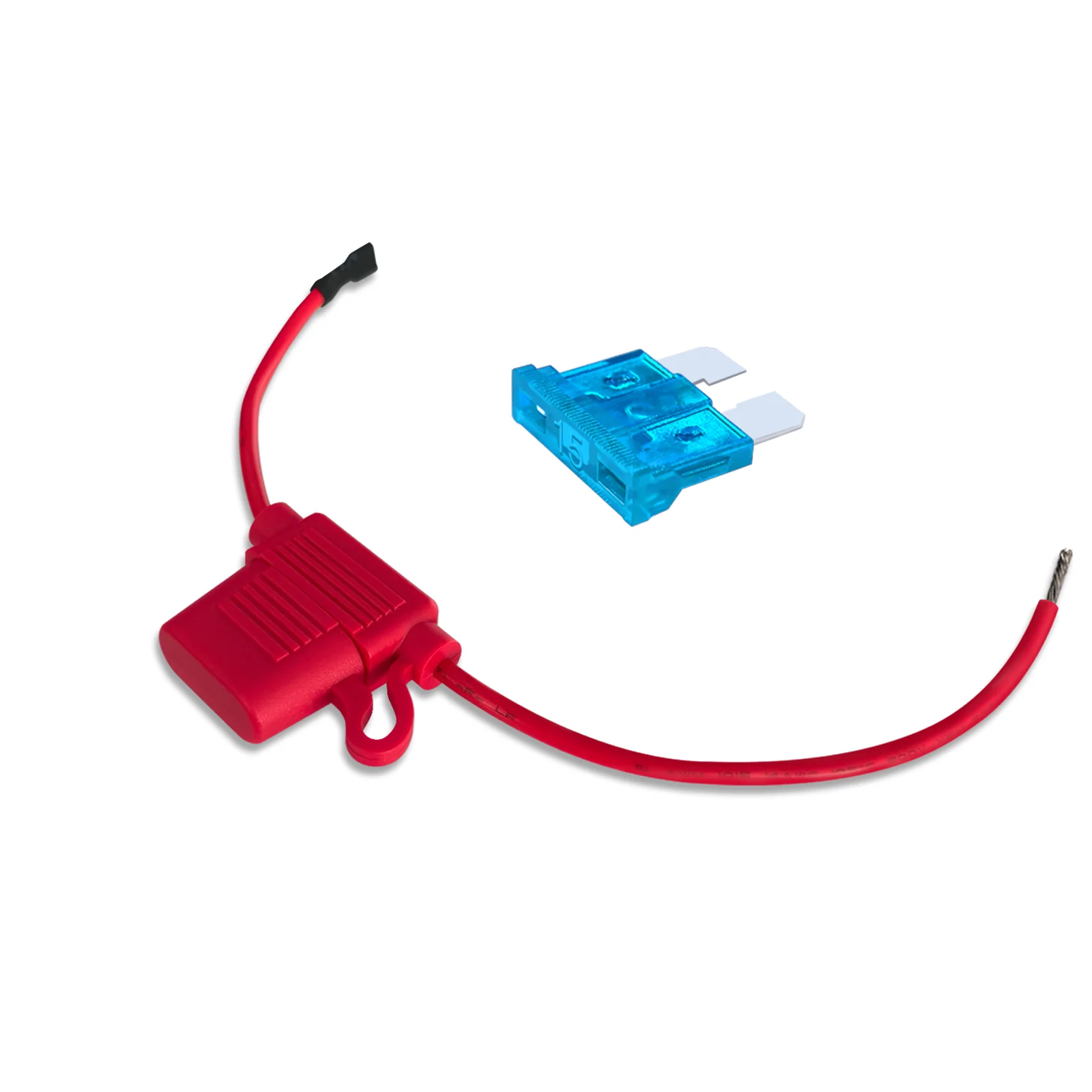 14AWG Inline ATO/ATC Blade Fuse Holder-2A 3A 5A 10A 15A 20A Standard Auto Fuse-Heat Shrink Plug for Car/Truck/RV/Boat DC 12V/24V