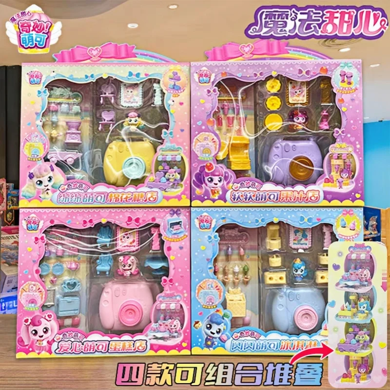Catch！Teenieping Anime Figure Camera Magic Sweetheart Season 6 Series Toy Doll Girl'S Love Cake Shop Figurine Collection Toys