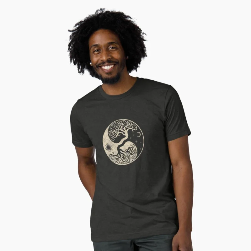 

0415 Yggdrasil Viking Tree of life Viking Gift T-Shirt Norse Myths printed Graphic clothes 100% cotton Tee All size tops S-6XL