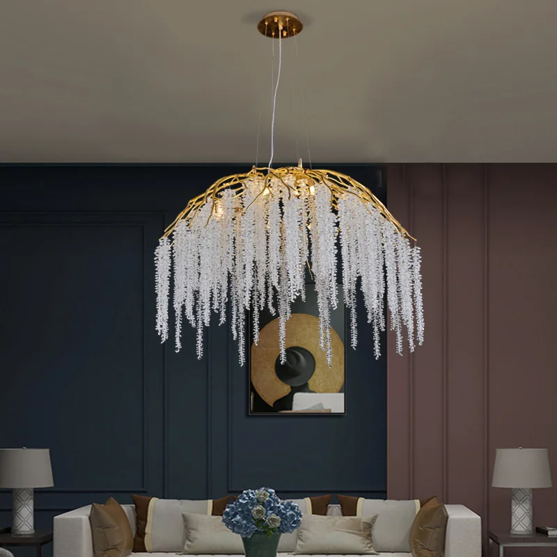 

Living room crystal chandelier simple modern dining room master bedroom headlights luxury chandelier