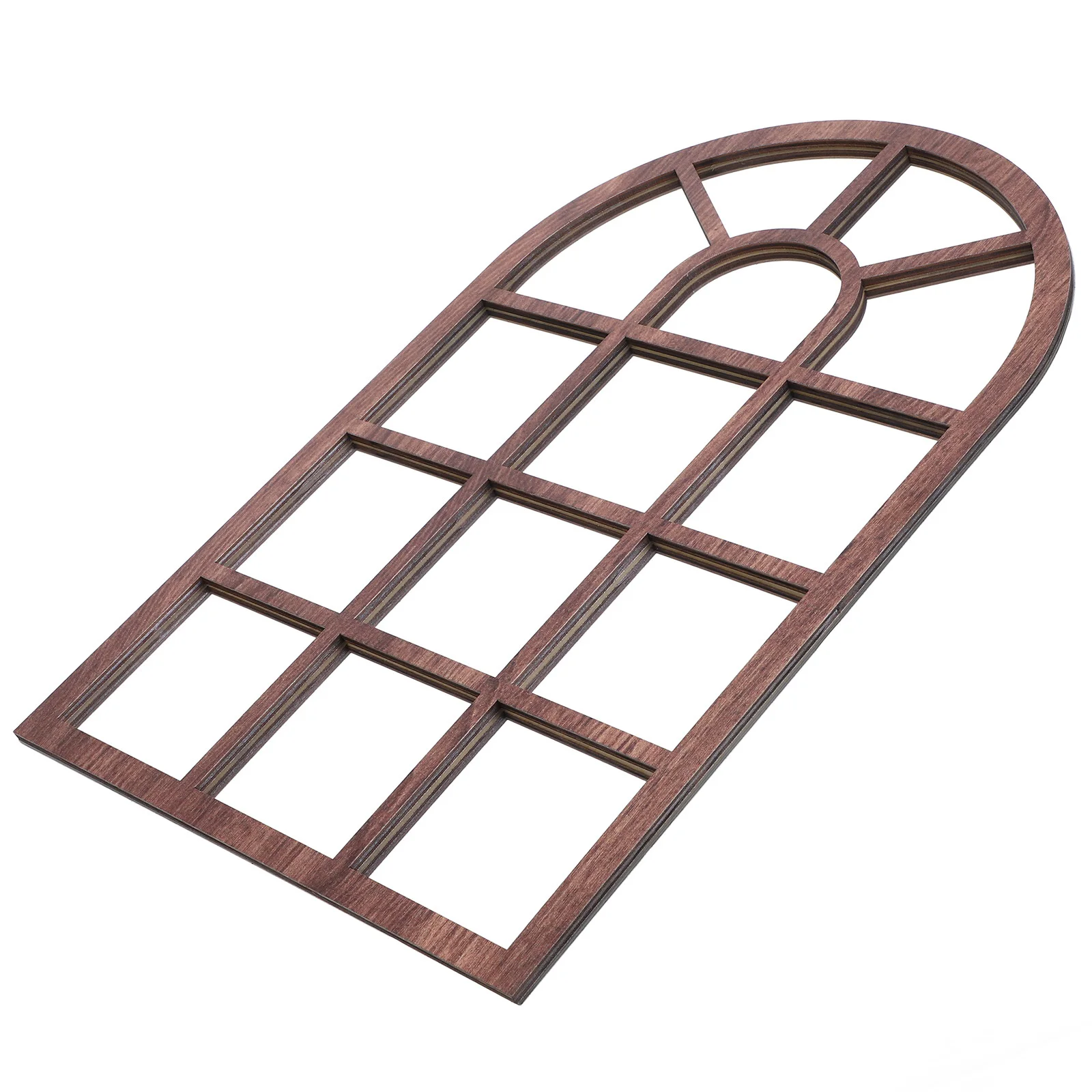 

Large Rustic Wooden Window Frame Wall Decal Removable Self-Adhesive Window Sticker for Living Room Bedroom Entryway Decor