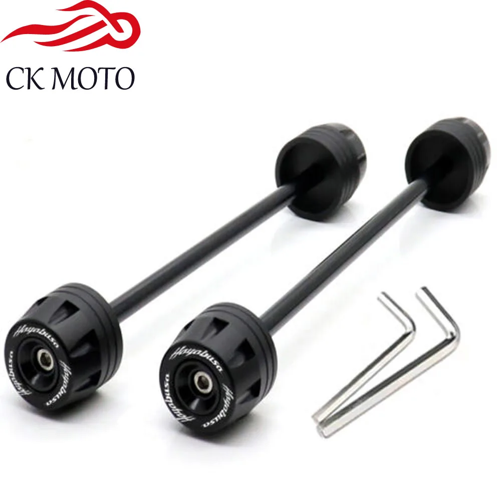 Front Rear Axle Fork Crash Sliders For SUZUKI HAYABUSA GSX1300R 1999-2022 Motorcycle Accessories Wheel Protector