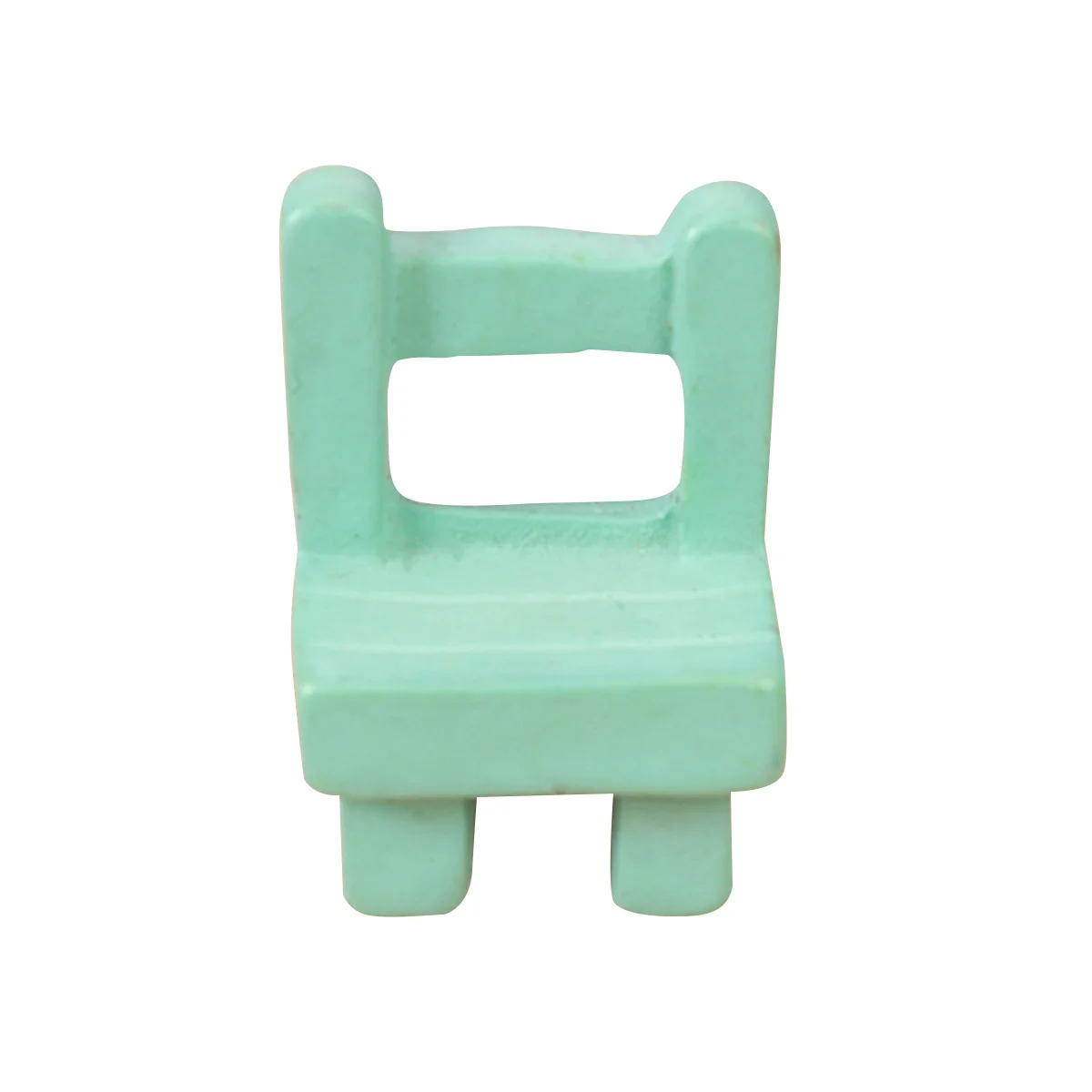 

Creative Mini Resin Stool Chair Solid Color Durable Plant Decoration for Miniature Landscape Moss Succulent Garden