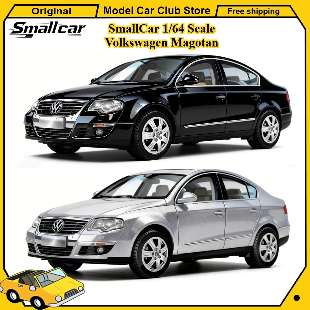 

SmallCar 1/64 Scale Volkswagen Magotan Passat B5 Black Alloy Car Masdi Model Miniature Diecast Collection Ornament Hobby Toys