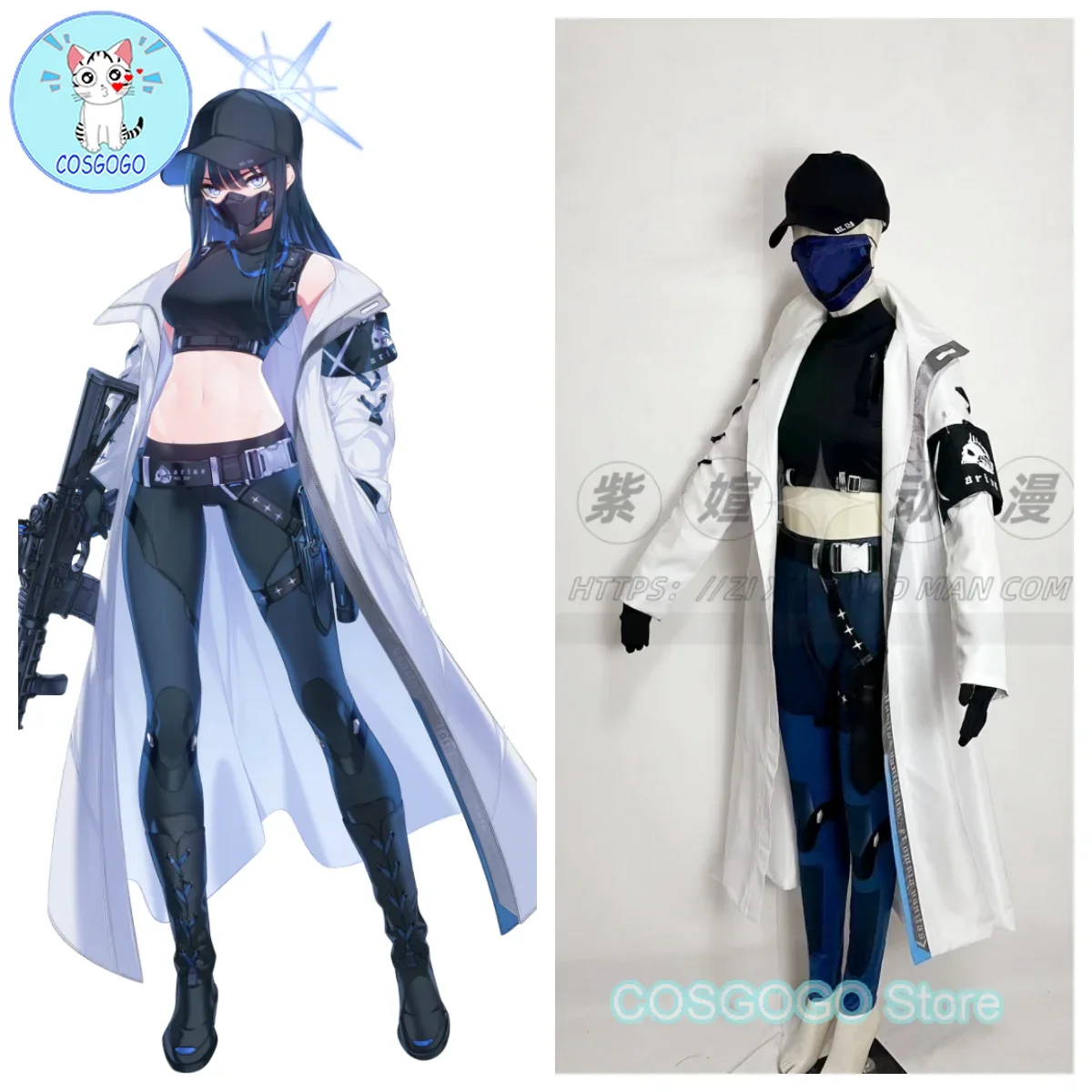 

COSGOGO [Customized] Game Blue Archive Jōmae Saori Cosplay Costume Halloween Outfits Women Men New Suit Uniform