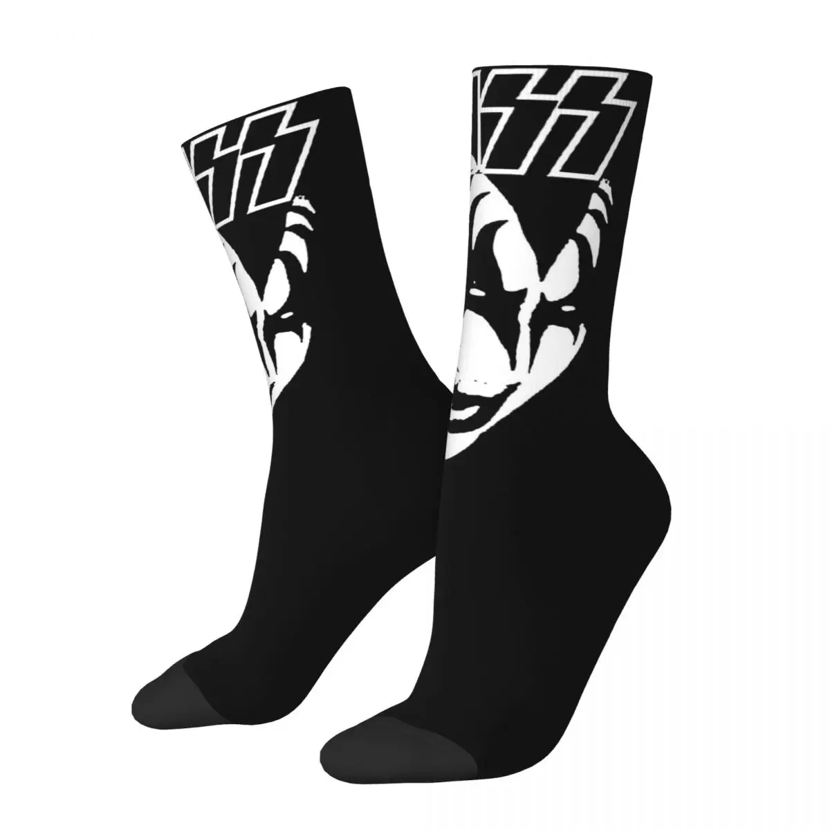 

Kiss band anji john The Demon Kiss Band Gene Simmons Unisex Socks Cycling 3D Print Happy Socks Street Style Crazy Sock