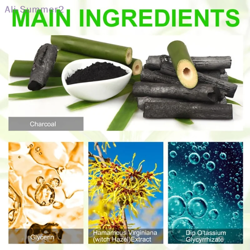 {Summer2} {Summer2} 30 قطعة من رقع الأنف الغروانية المائية لإزالة الرؤوس السوداء شرائط المسام للتنظيف العميق للوجه والأنف والمسام