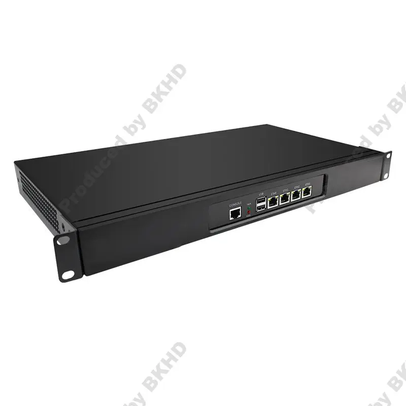 IKuaiOS Rack Mounted Ethernet Router Celeron J4125 4LAN 2.5G Supports Firewall VPN SD-WAN Pfsense Mikrotik Debian 1090NP