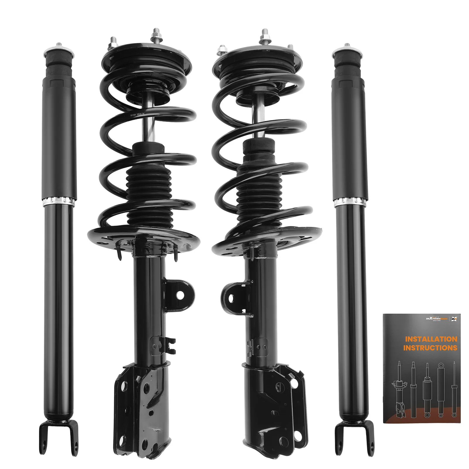 

4PCS Front & Rear Complete Struts & Coil Springs For Ford Explorer 2013 - 2019 3.5L AWD