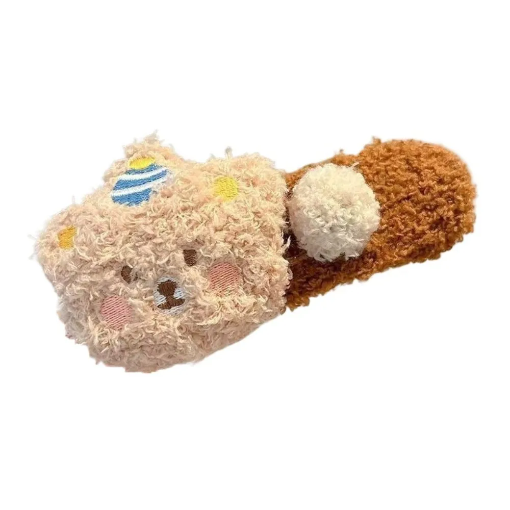 

1/4pcs Kawaii Colorful Duckbill Clip Korean Style Headwear Cartoon Headband Large Hair Accessories Bear Hair Clip Party