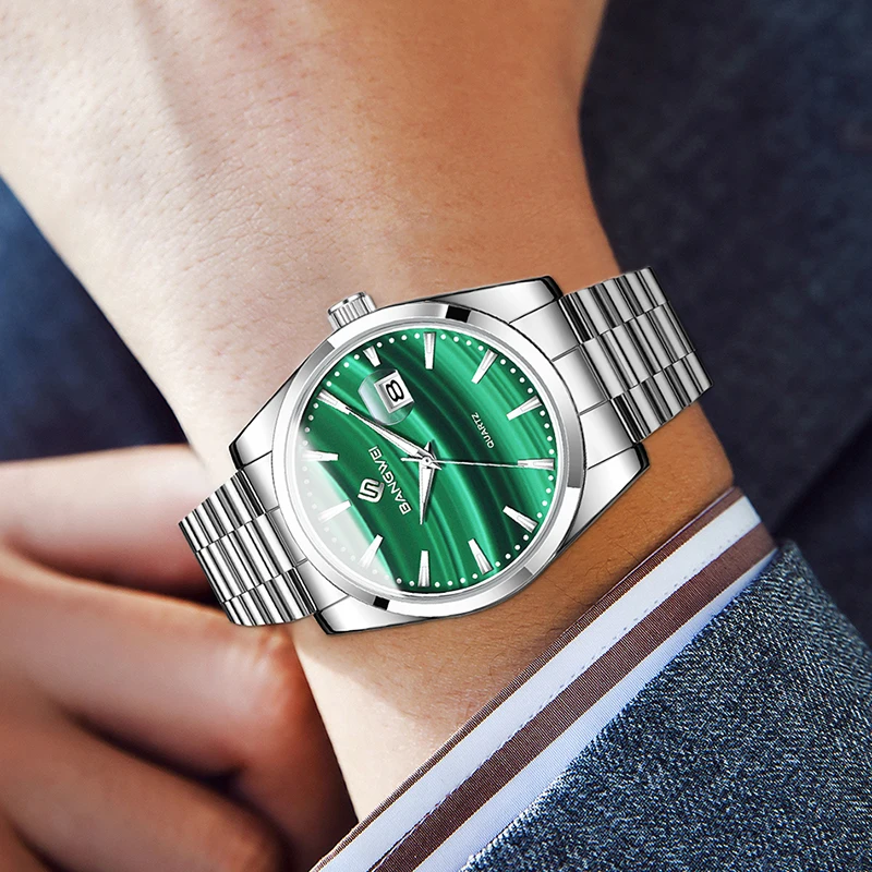 

BANGWEI 2025 новые роскошные мужские часы LIGE модные деловые часы мужские водонепроницаемые светящиеся кварцевые наручные часы Reloj Hombre